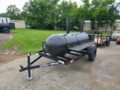 BBQ Smoker 2 Door 300 Gallon Trailer Pull Behind with Charcoal Grill on