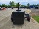 BBQ Smoker 2 Door 300 Gallon Trailer Pull Behind with Charcoal Grill on