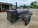 BBQ Smoker 2 Door 300 Gallon Trailer Pull Behind with Charcoal Grill on
