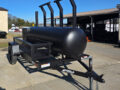 330 Gal Smoker Two Door with Counter Weights and Double Racks
