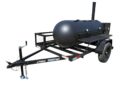 BBQ Smoker Trailer Pull Behind 5’x8′ Reverse Flow Commercial Grade