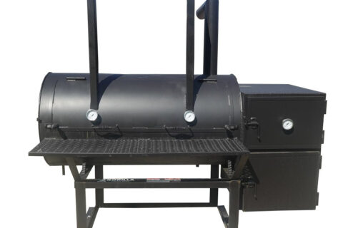 250 Gal Patio Grill Smoker Single Door with Counter Weight