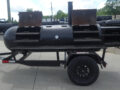 330 Gallon Commercial Charcoal Grill pull behind With Warming Box