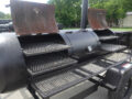 330 Gallon Commercial Charcoal Grill pull behind With Warming Box