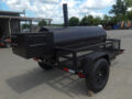 330 Gallon Commercial Charcoal Grill pull behind With Warming Box