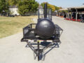 BBQ Smoker 300 Gallon Pull Behind Trailer 2 Door 1/2 Smoker 1/2 Charcoal Grill