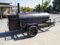 BBQ Smoker 300 Gallon Pull Behind Trailer 2 Door 1/2 Smoker 1/2 Charcoal Grill