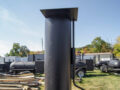 BBQ Smoker 300 Gallon Pull Behind Trailer 2 Door 1/2 Smoker 1/2 Charcoal Grill