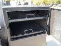BBQ Smoker 300 Gallon Pull Behind Trailer 2 Door 1/2 Smoker 1/2 Charcoal Grill