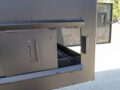 BBQ Smoker 300 Gallon Pull Behind Trailer 2 Door 1/2 Smoker 1/2 Charcoal Grill