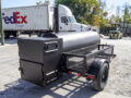 BBQ Smoker 330 Gallon Trailer Pull Behind with Wood Cage