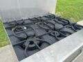 Asber AER-6-36-NG 36″ 6-Burner Natural Gas Restaurant Range w/Oven