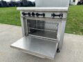 Asber AER-6-36-NG 36″ 6-Burner Natural Gas Restaurant Range w/Oven